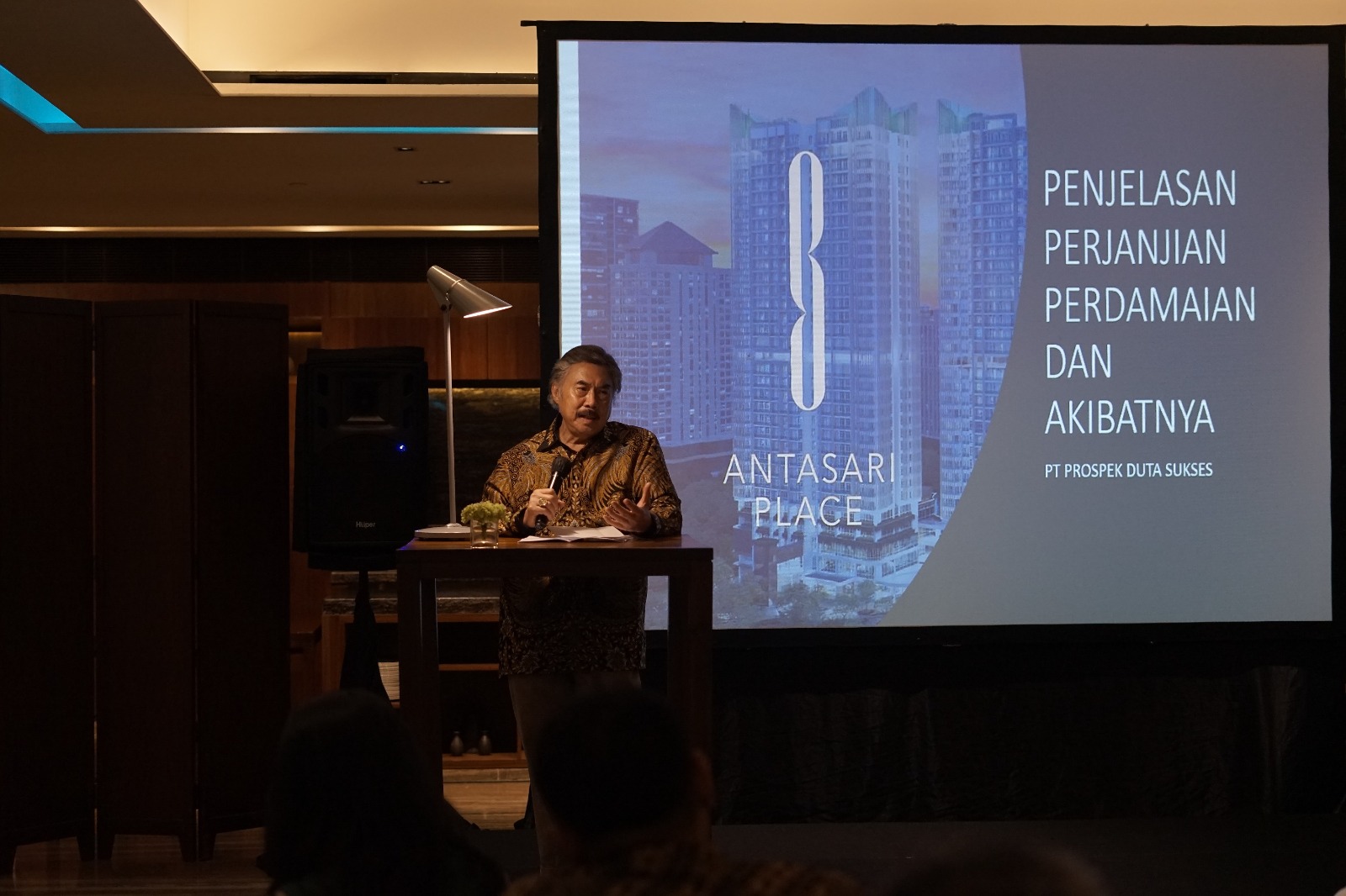 Eks Hakim Agung Gayus Lumbuun memberikan penjelasan mengenai perjanjian perdamaian Antasari Place