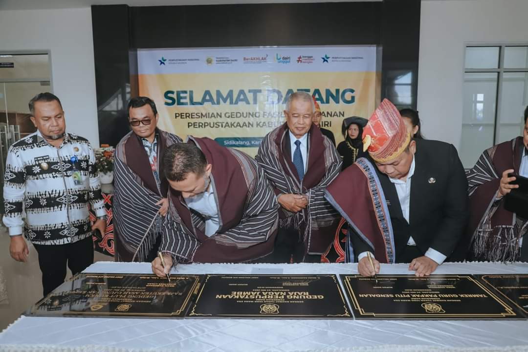 Peresmian Perpustaan Daerah Dairi, Sumatra Utara.