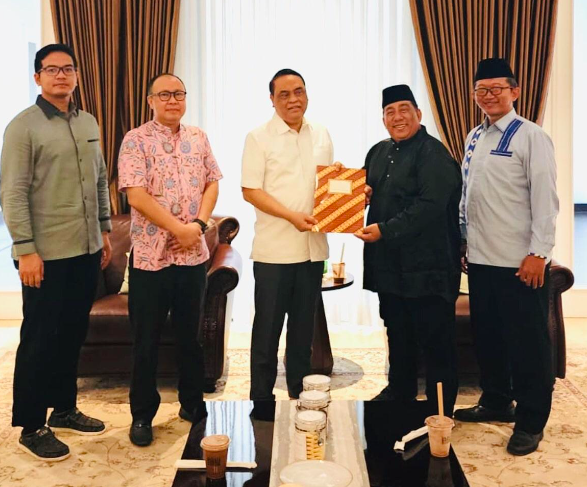 Silaturahim Ketua Umum terpilih DMDI bersama Tim Formatur di Sekretariat Yayasan Assalam fil Alamin di Jakarta, Jumat (26/5).