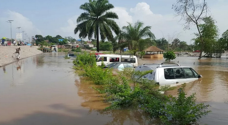 Ilustrasi Banjir di Kongo.