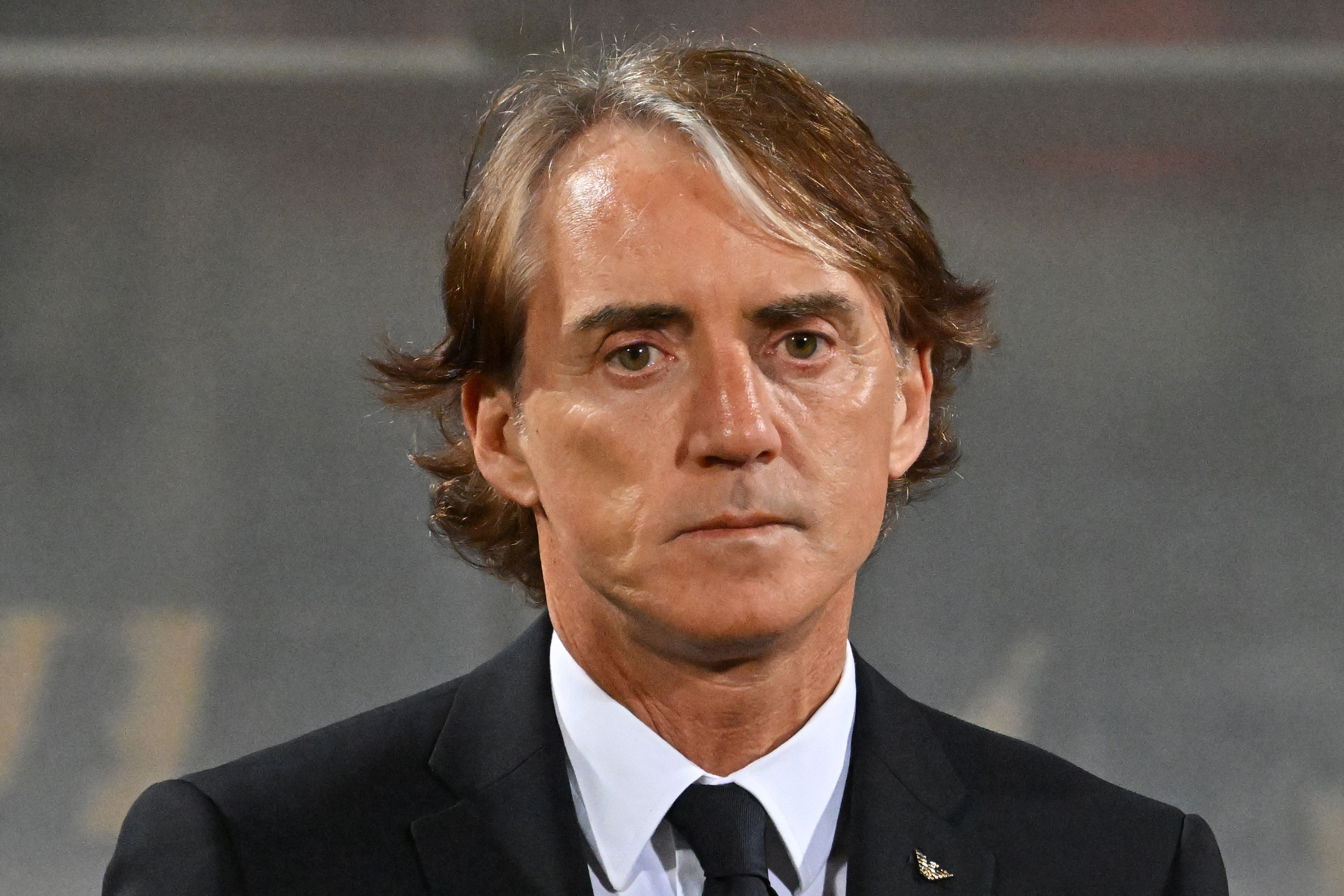 Pelatih timnas Italia Roberto Mancini