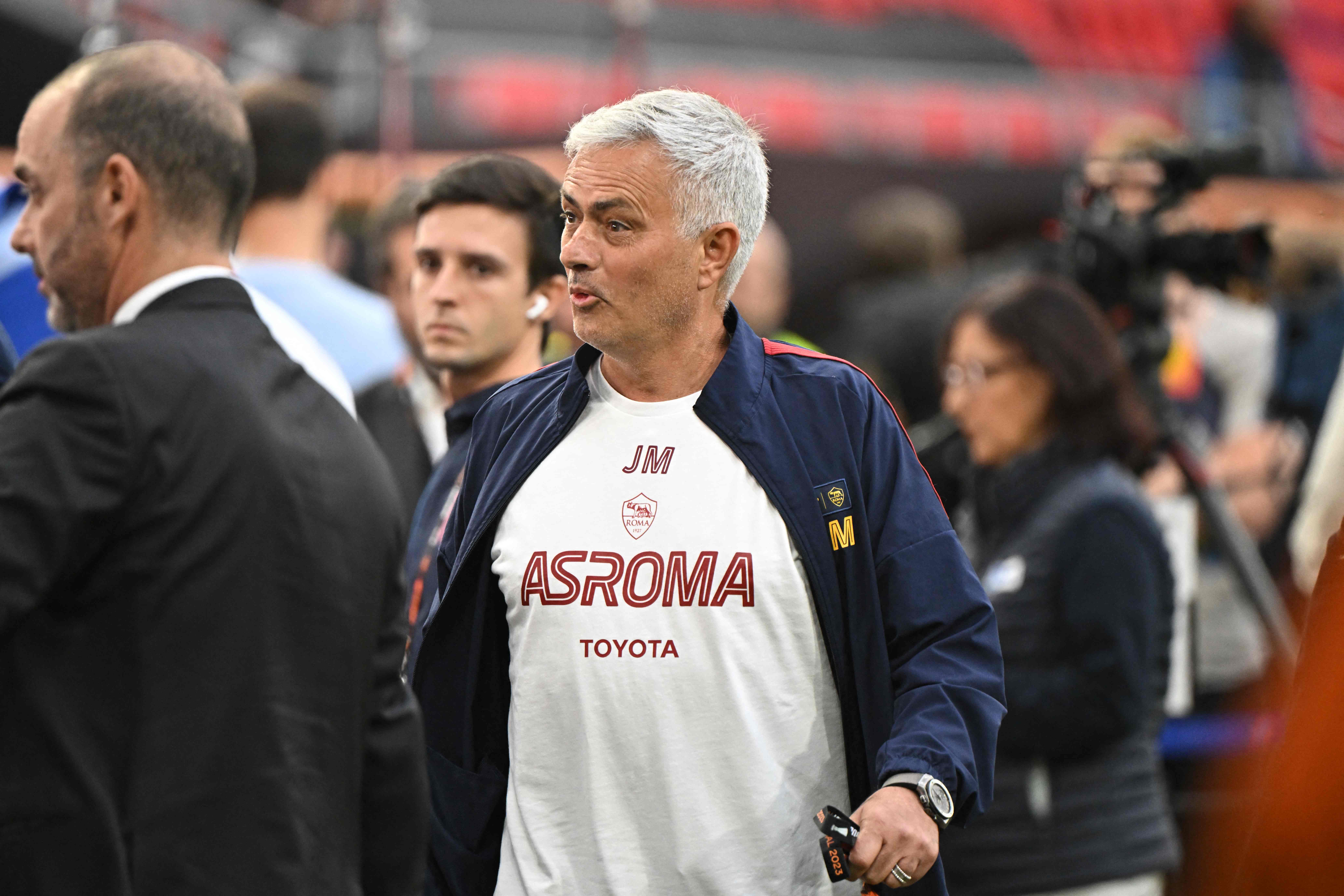 Pelatih AS Roma Jose Mourinho