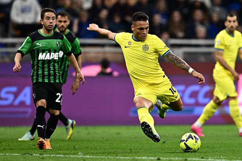 Penyerang Inter Milan Lautaro Martinez.