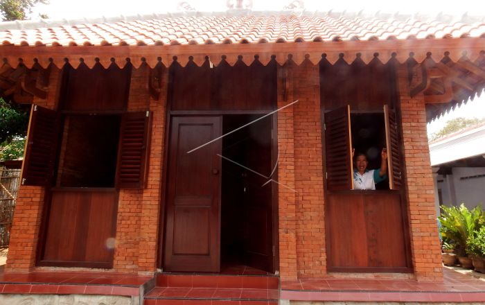 Rumah khas Majapahit di Desa Bejijong, Mojokerto, Jawa Timur