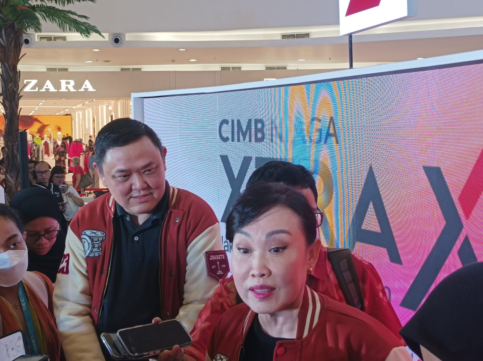 Presiden Direktur CIMB Niaga Lani Darmawan menjelaskan XTRA XPO 2023