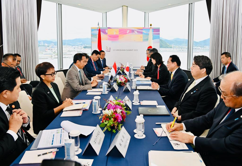 Pertemuan Presiden Joko Widodo dan PM Jepang Fumio Kishida