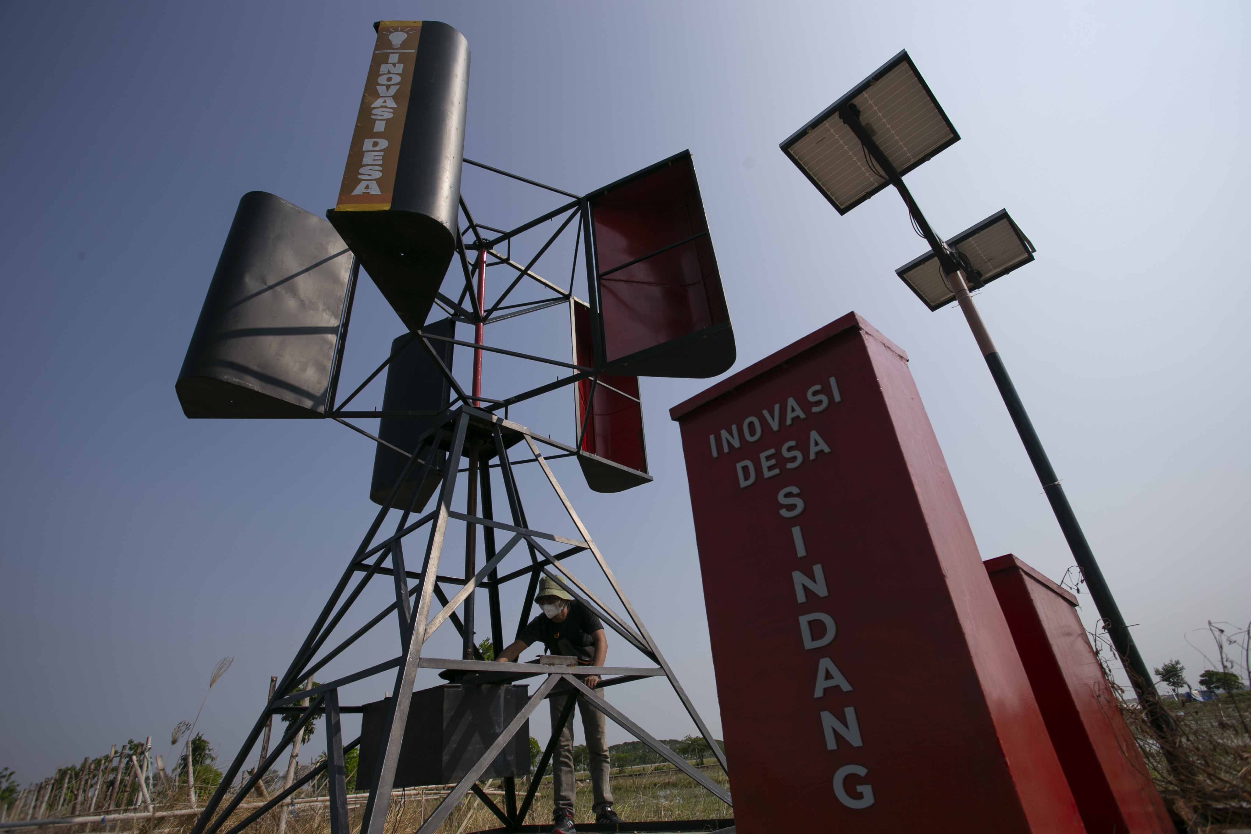 Ilustrasi: Pemdes Sindang, Indramayu, menggunakan dana desa untuk membuat inovasi pembangkit listrik tenaga angin