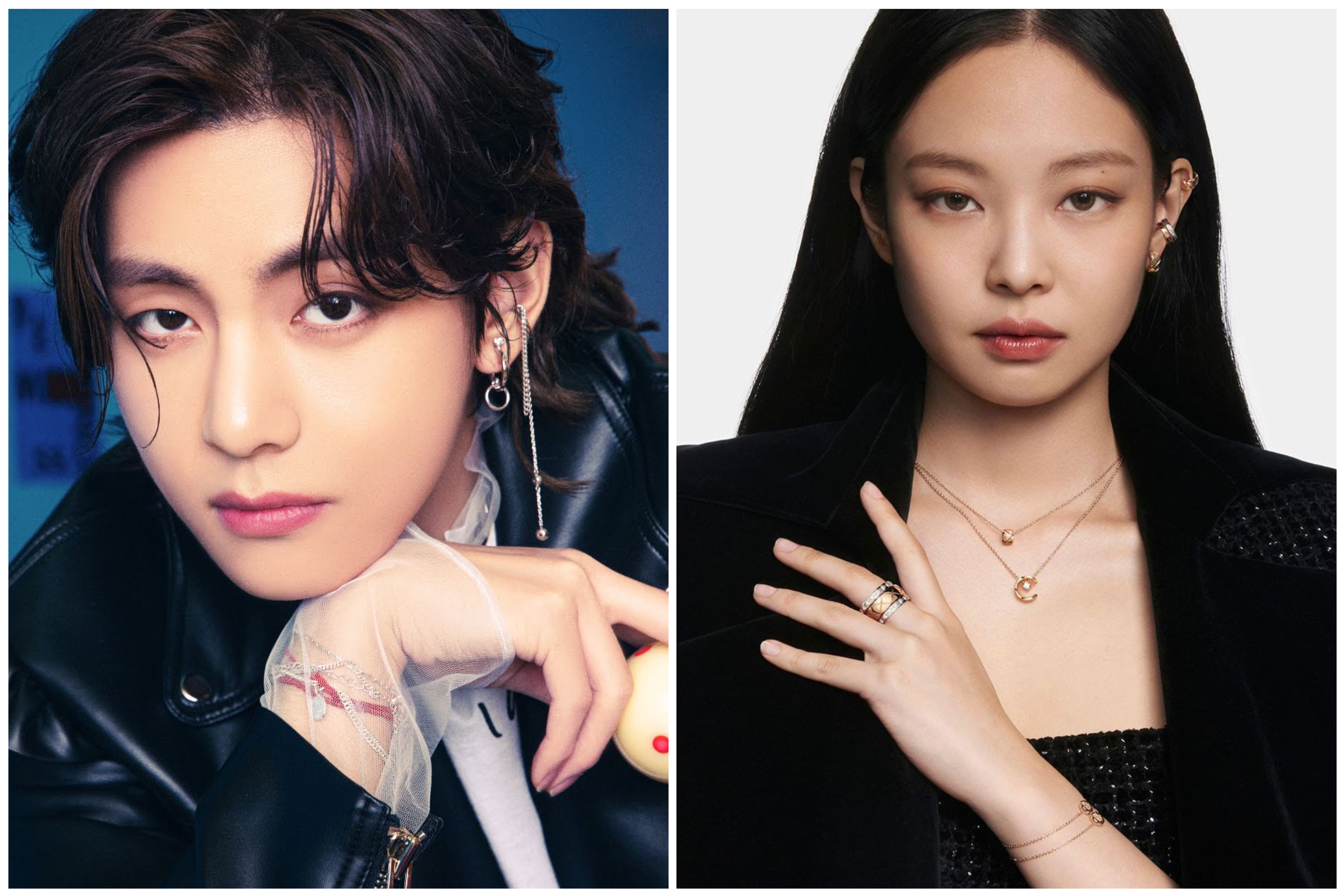 Taehyung ‘V’ BTS tertengkap kamera berkencan dengan Jennie Blackpink di Paris