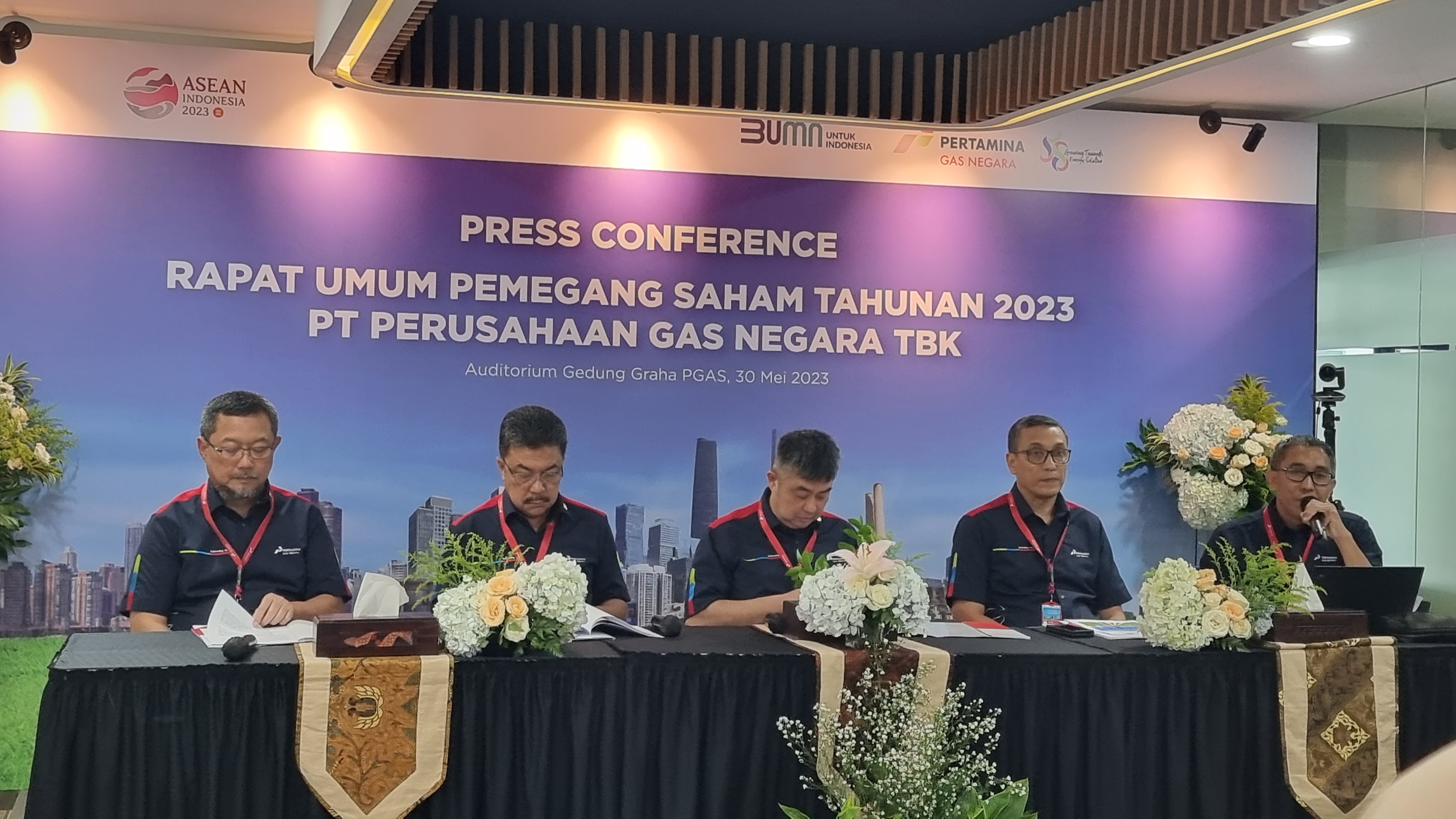 Rapat umum pemegang saham tahunan (RUPST) PT Perusahaan Gas Negara Tbk (PGN) 