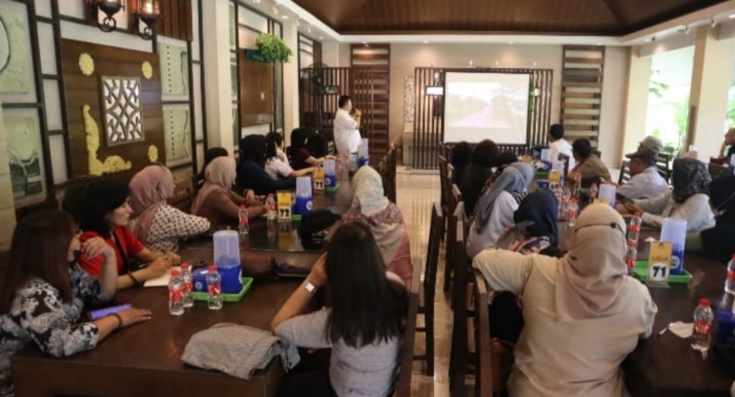Gathering Marketing Harvest City di Restoran Saung Apung, Kamis (25/5).