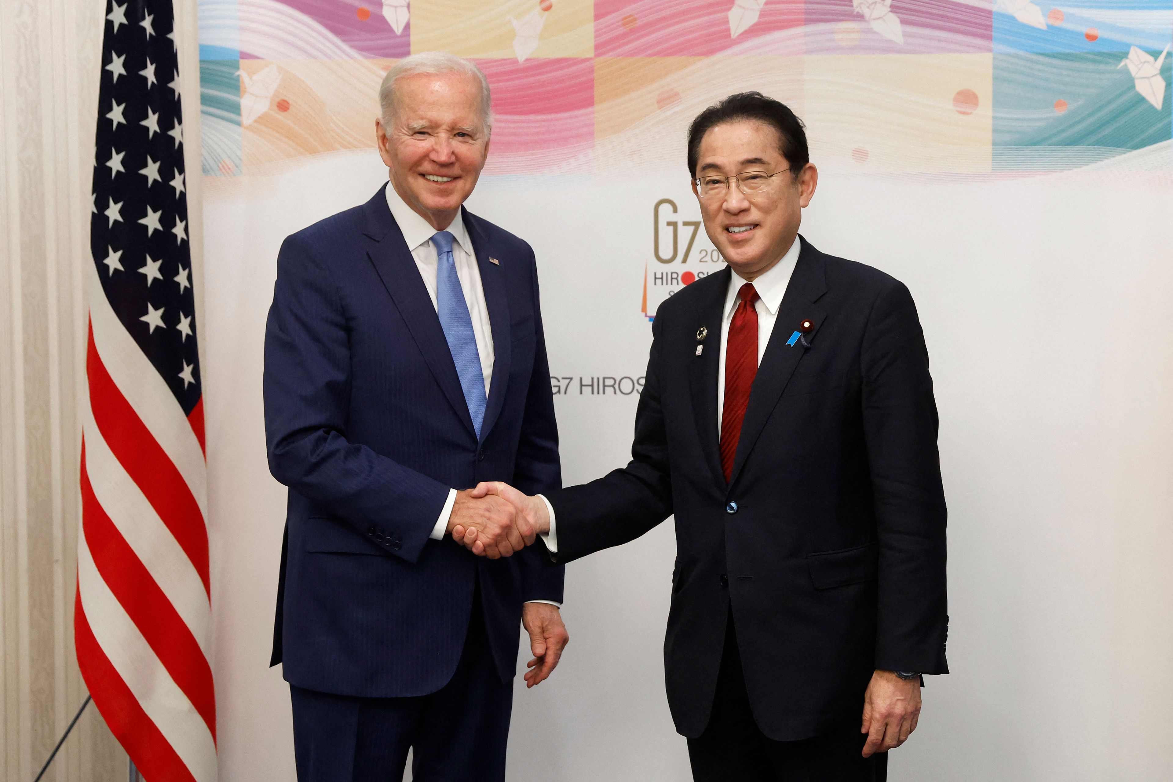 Presiden AS Joe Biden dan PM Jepang Funio Kishida.