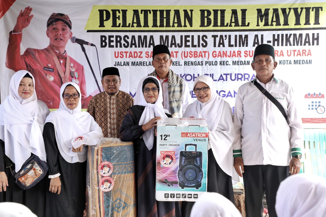 Pelatihan Bilal Mayyit yang digelar sukarelawan Usbat Ganjar di Medan