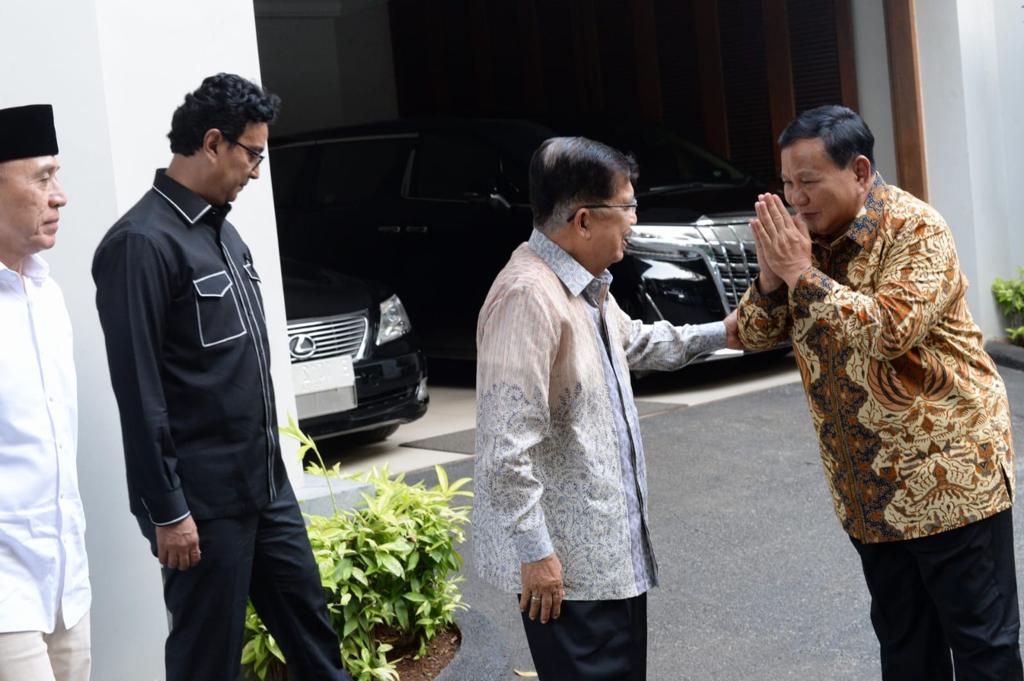 Jusuf Kalla Puji Prabowo Subianto yang Maju Capres