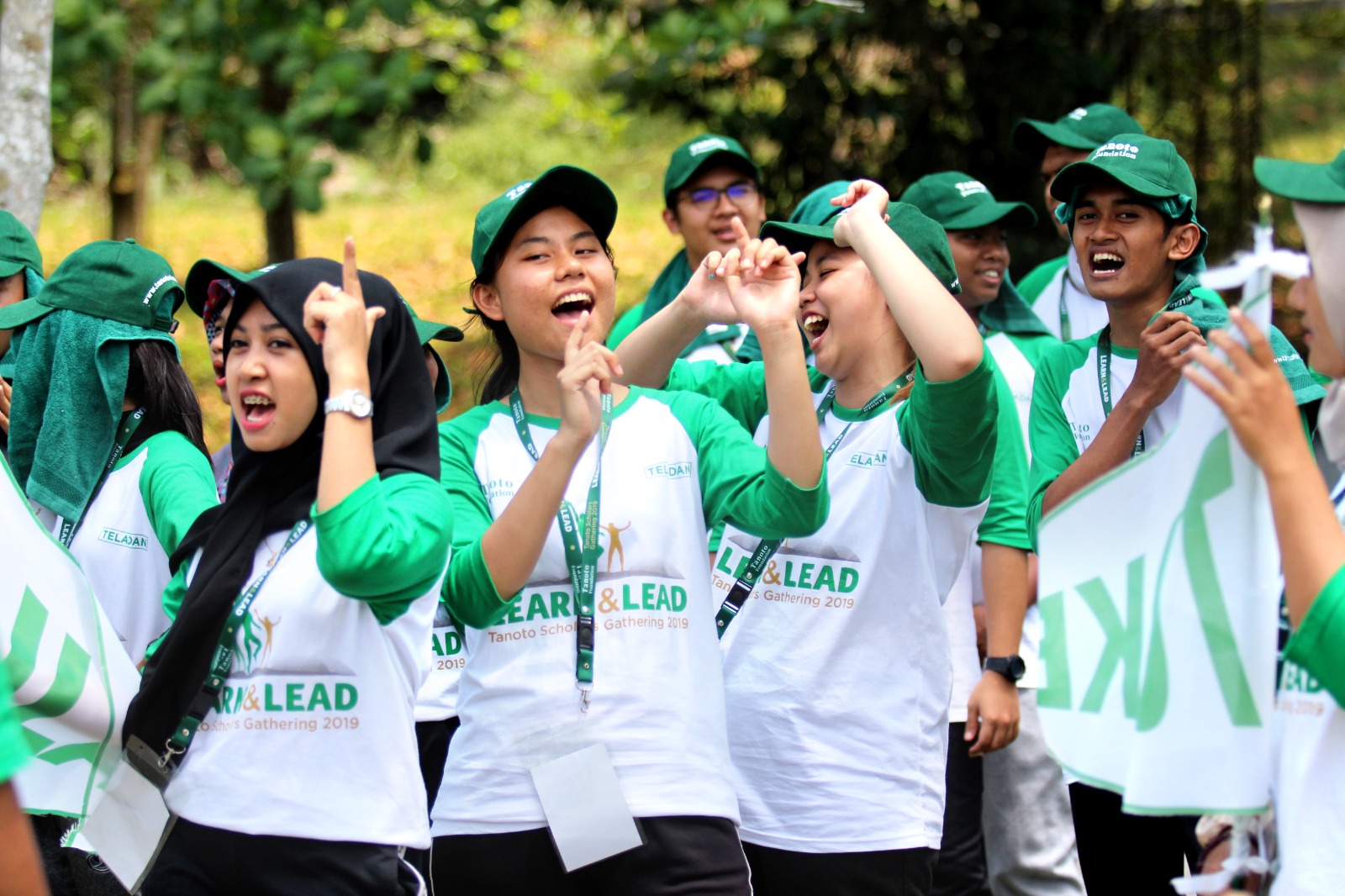 Para mahasiswa penerima beasiswa program Teladan dari Tanoto Foundation.