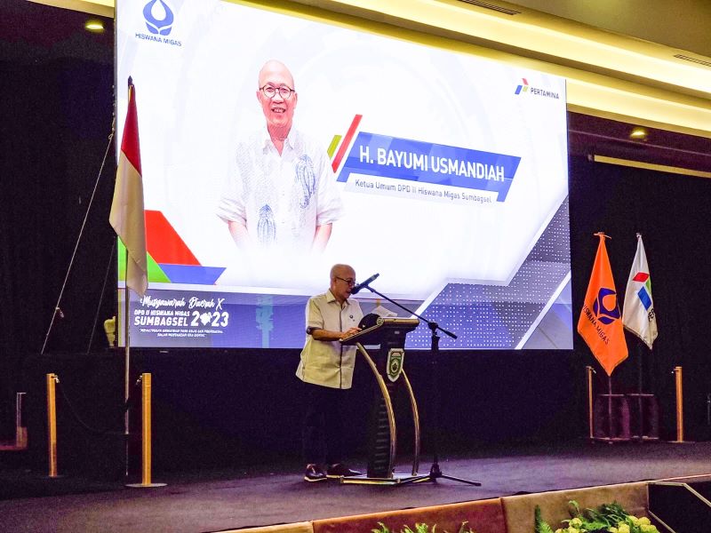 Pembukaan Musyawarah Daerah X DPD II Hiswana Migas Sumbagsel, di Hotel Arista Palembang, kemarin.