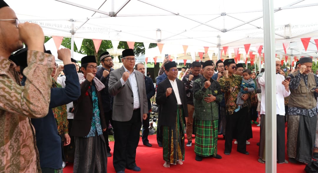 Peringatan Satu Abad NU di Konsulat Jenderal RI Frankfurt, Jerman, Sabtu (6/5).