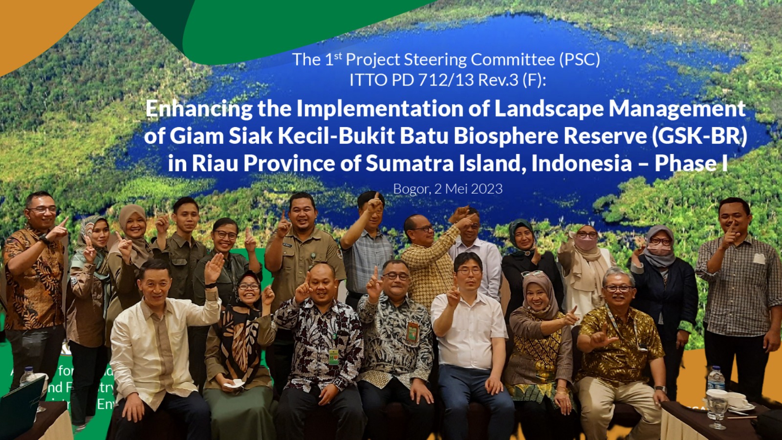 KLHK menggelar pertemuan yang membahas pengelolaan Cagar Biosfer Giam Siak Kecil di Bogor, Jawa Barat, Selasa (2/5).