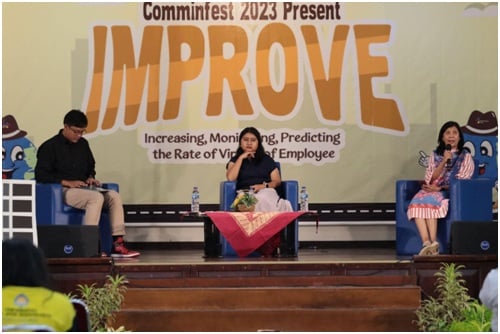 Festival (Comminfest) 2023 yang diadakan (HMPS Kom) Fakultas Ilmu Sosial dan Ilmu Politik, Universitas Atma Jaya, Yogyakarta.