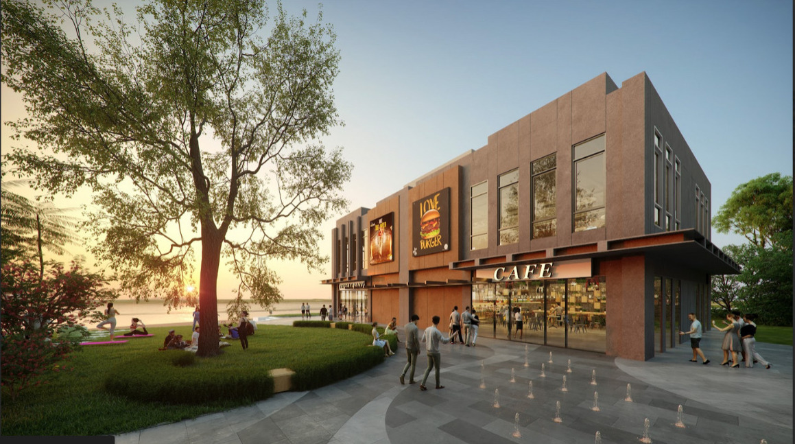 Genova, kawasan bisnis yang berada di dalam kawasan perumahan Asya Jakarta Garden City, Jakarta Timur.