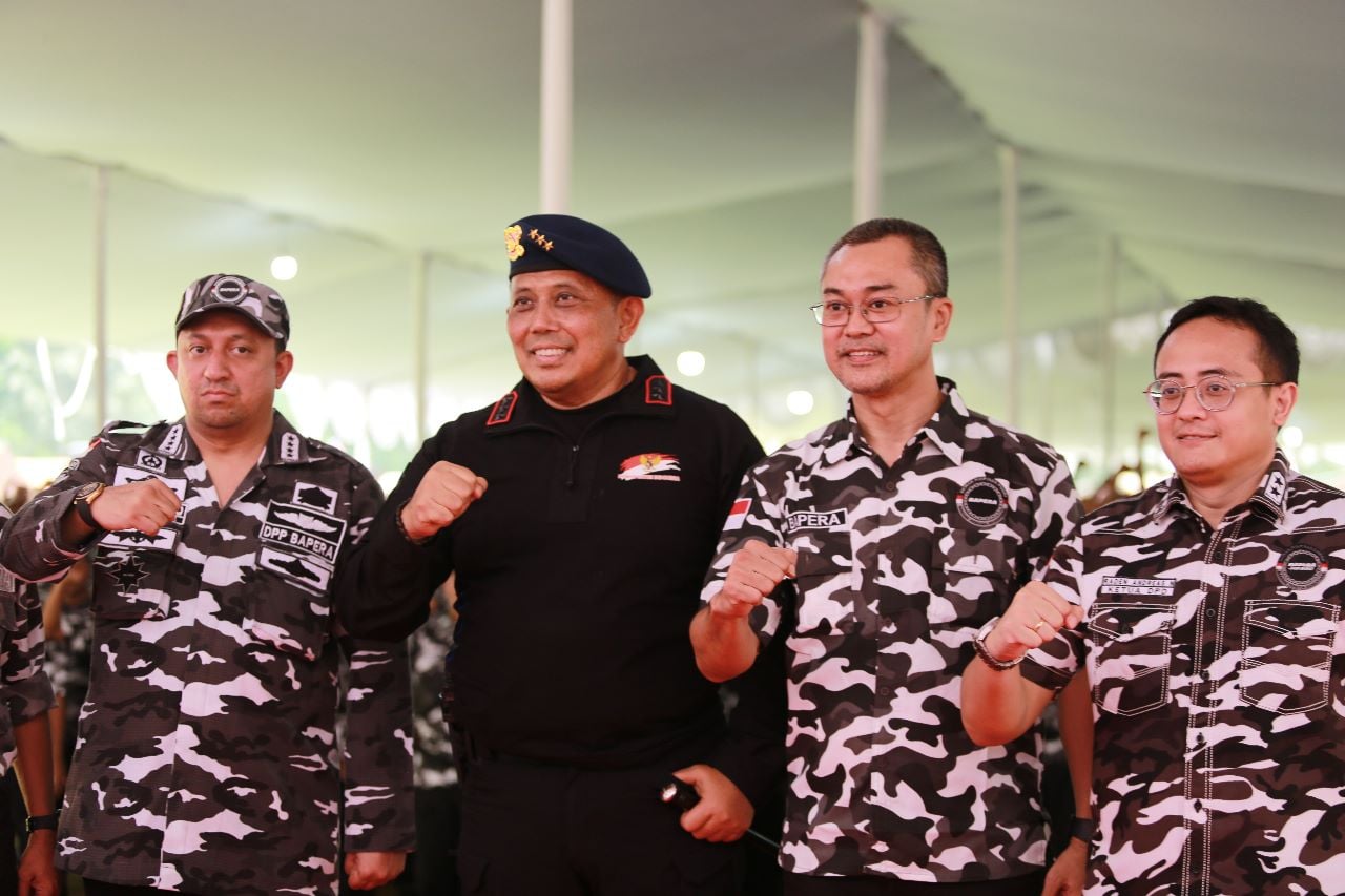 Barisan Pemuda Nusantara (Bapera) menggelar Jambore Nasional (Jamnas) ke-2 Bapera dalam rangka pelatihan bela negara di Buperta, Cibubur.