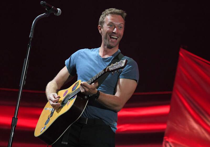 Vokalis band Coldplay, Chris Martin.