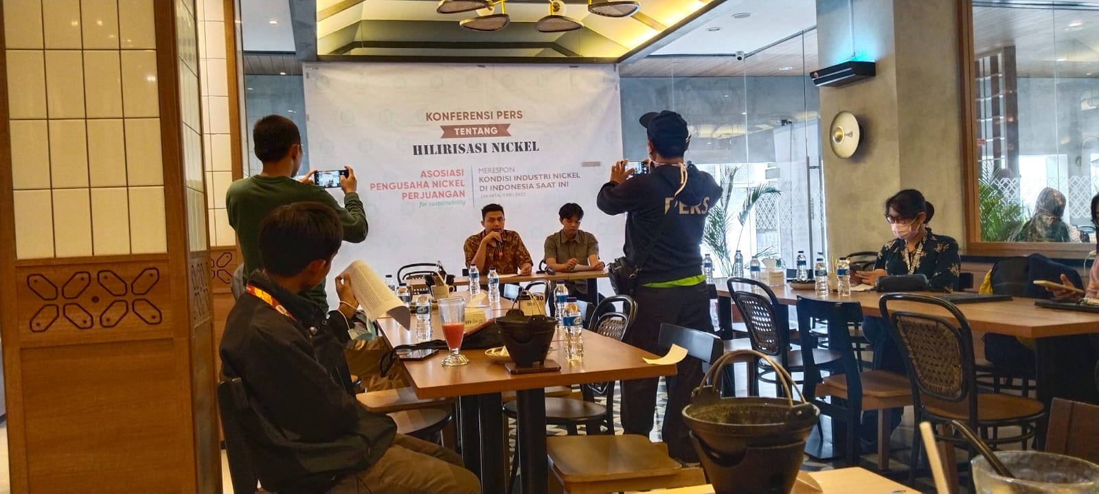 Wakil Sekretaris Jenderal Asosiasi Pengusaha Nikel Perjuangan (Apniper) Achyar Al Rasyid memaparkan problem dan solusi hilirisasi nikel