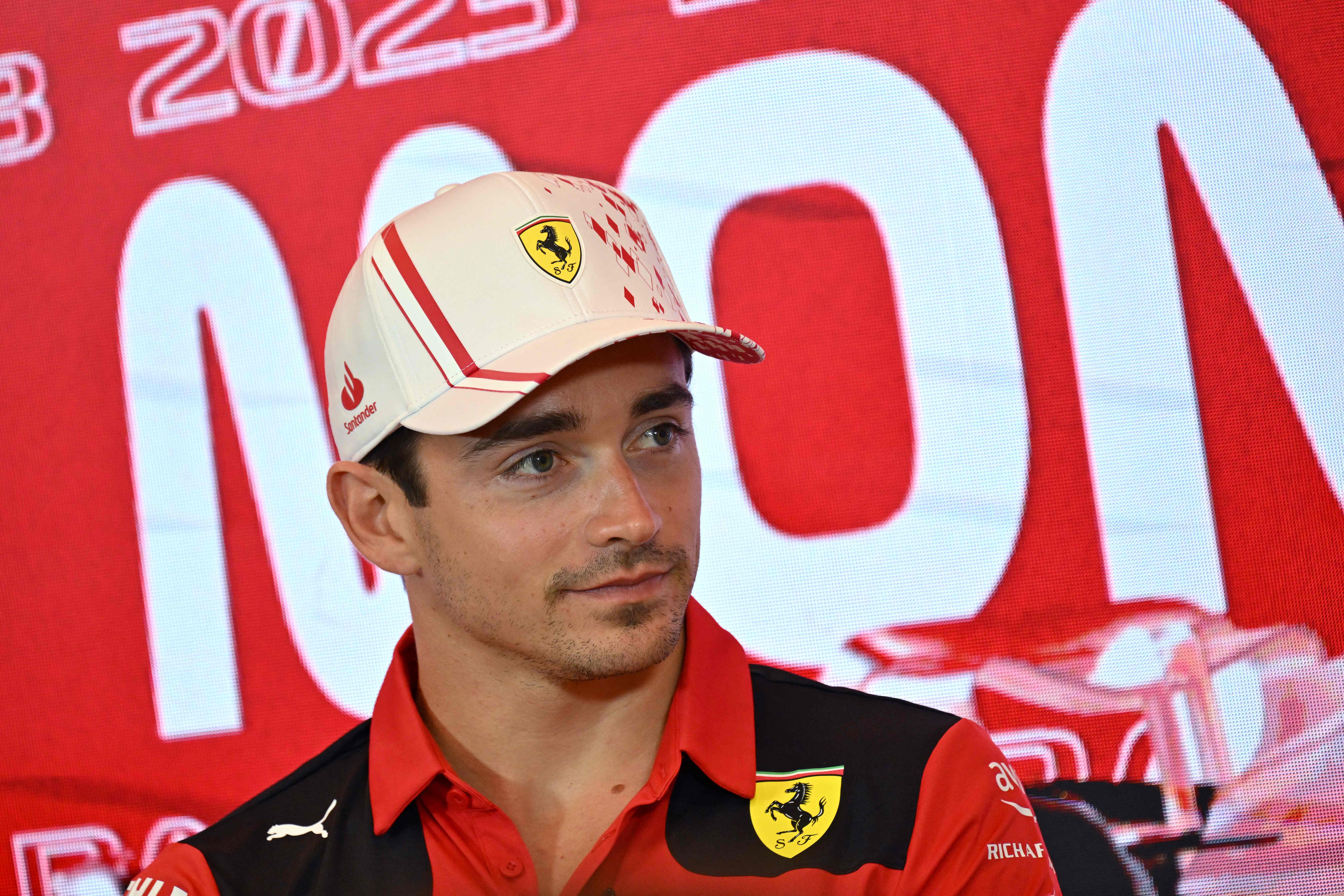 Pembalap Ferrari Charles Leclerc