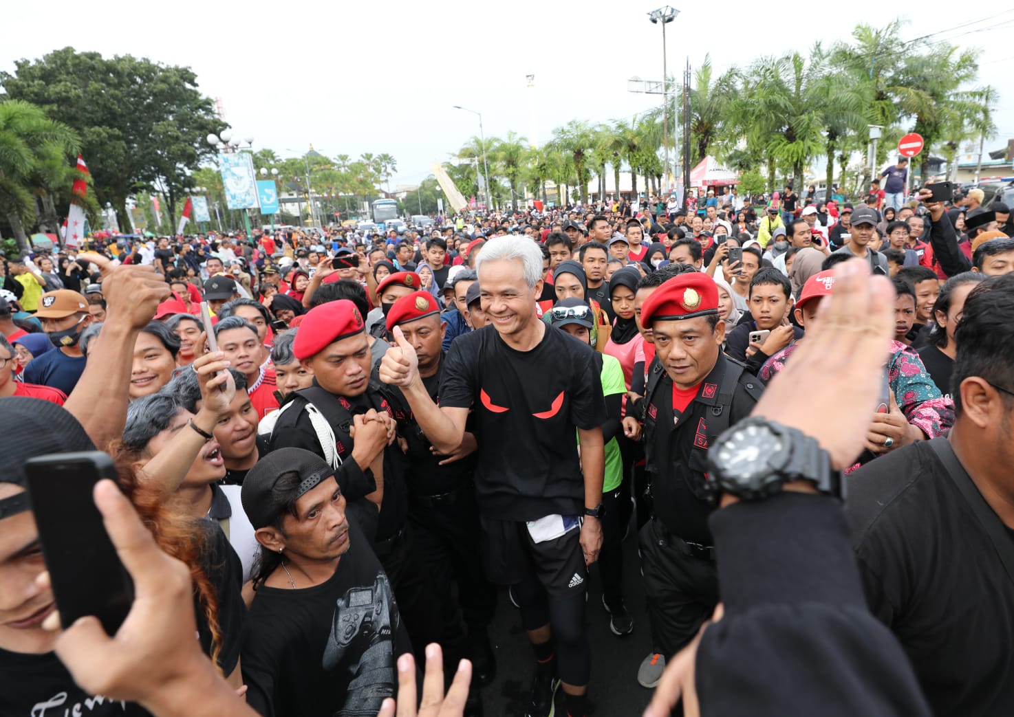 Ganjar Pranowo di CFD Jember