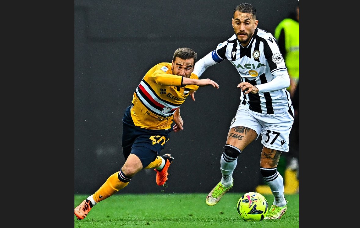 Laga Serie A antara Udinese dan Sampdoria