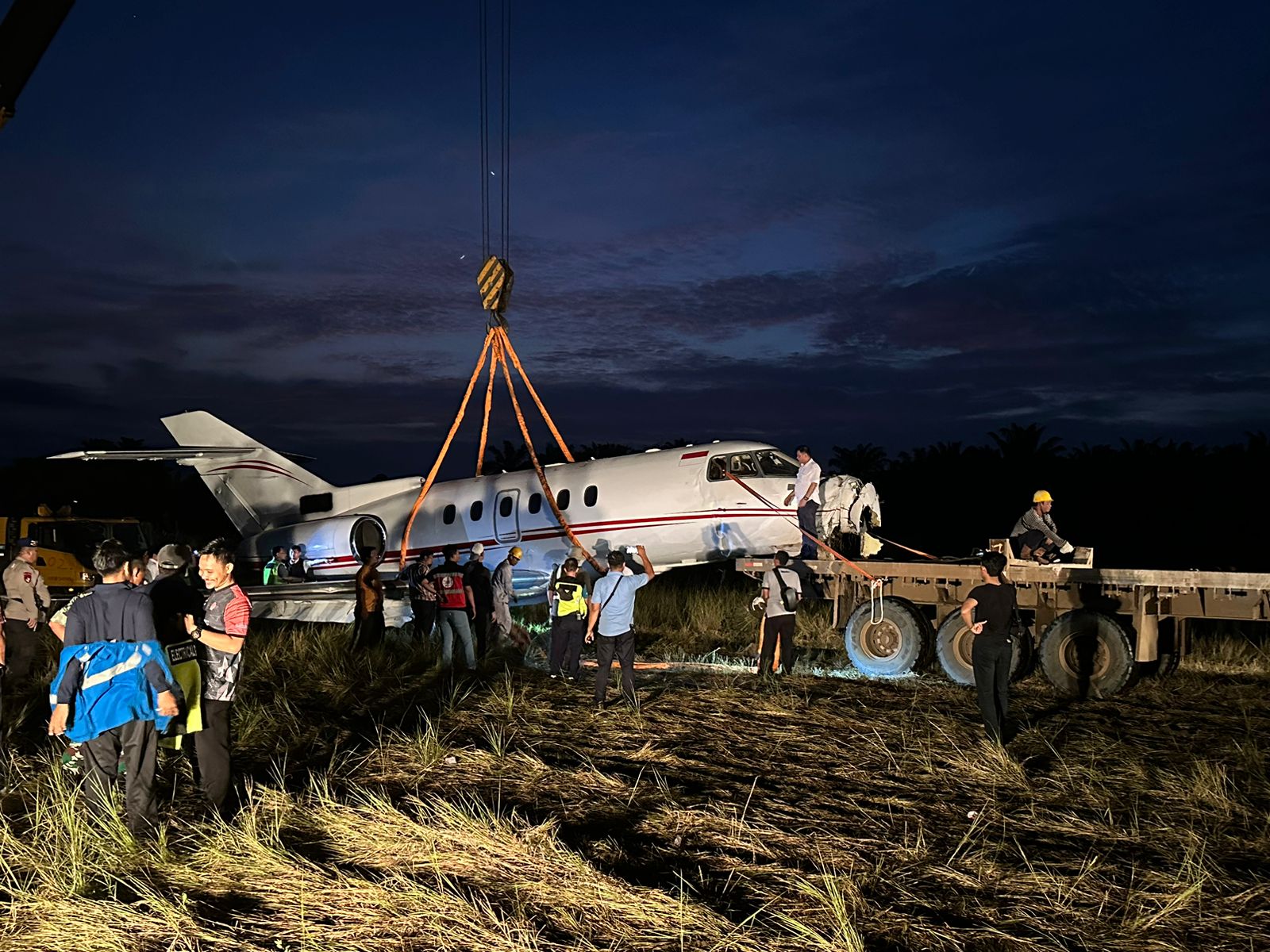 Evakuasi pesawat tergelincir di Bandara Maleo Morowali