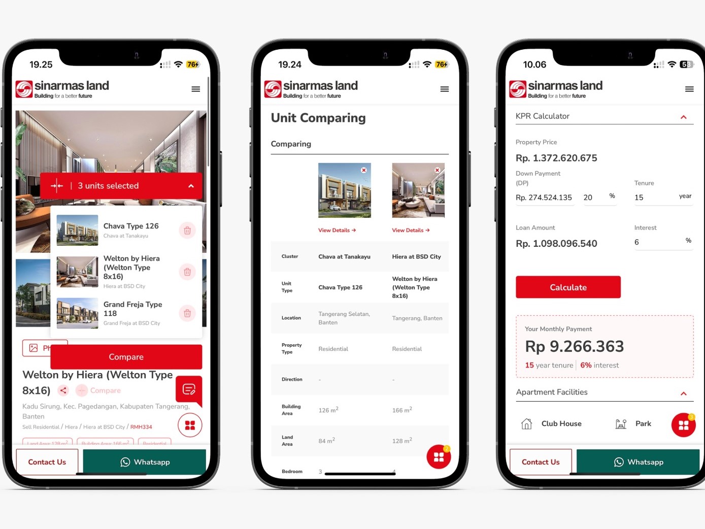 Katalog elektronik atau e-catalog Sinar Mas Land yang dapat diakses melalui situs ecatalog.sinarmasland.com. 