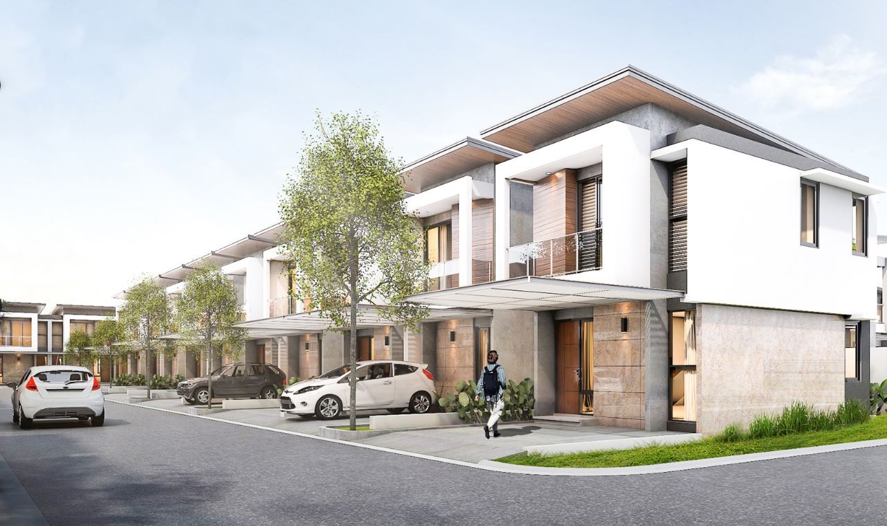 Maket perumahan di Boulevard Avenue