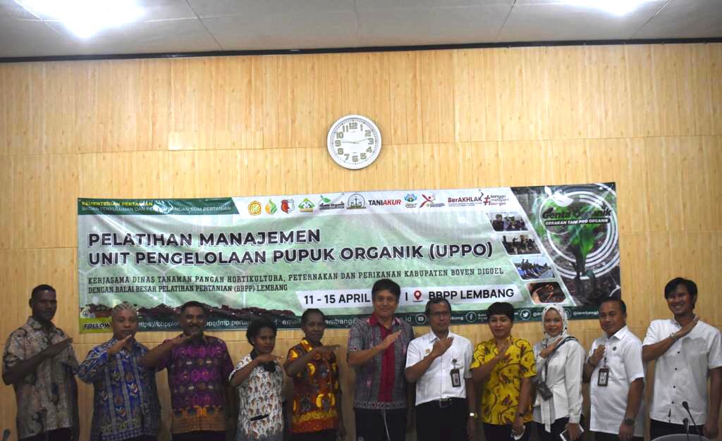 Pelatihan Manajemen Unit Pengelolaan Pupuk Organik yang digelar Kementerian Pertanian, 11-15 April 2023.