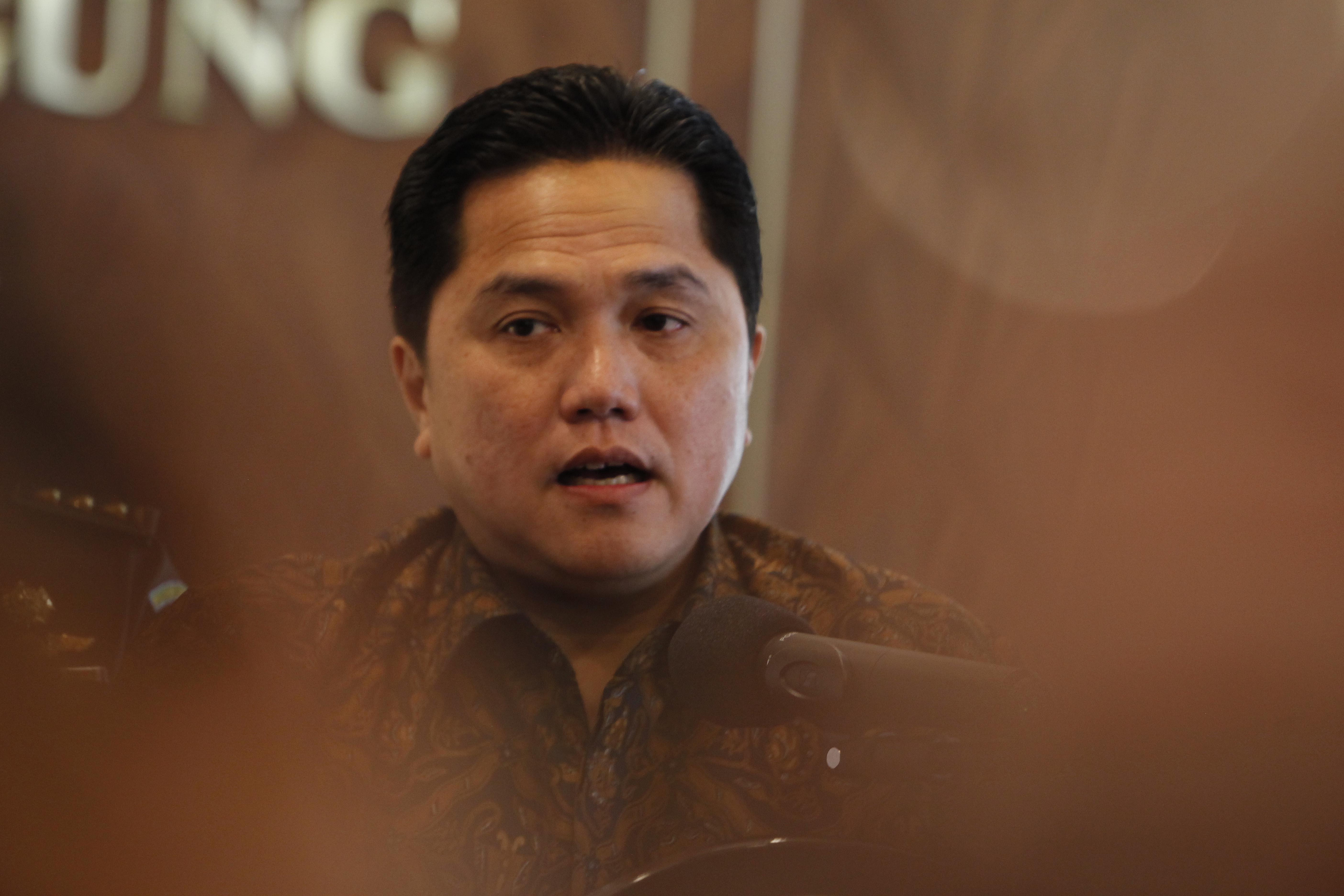 Menteri BUMN yang juga Ketua Umum PSSI Erick Thohir disebut sebagai bakal cawapres potensial.