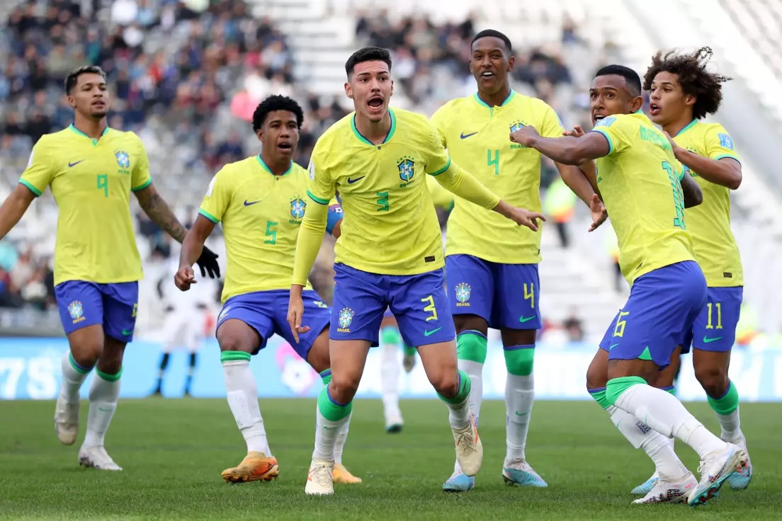 Timnas U-20 Brasil menjadi juara Grup D setelah mengalahkan Nigeria 2-0.