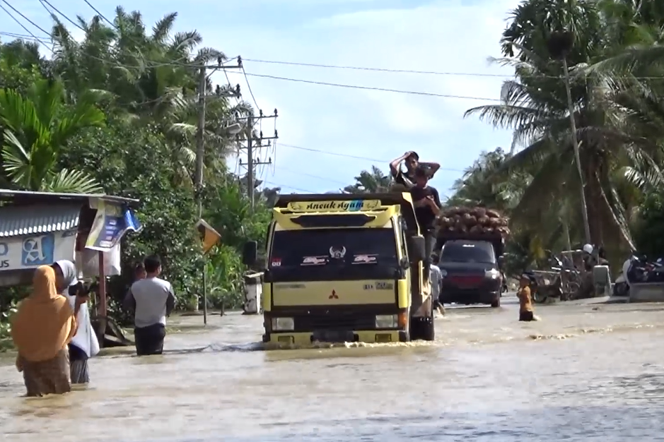Banjir di Nagan Raya, Aceh.