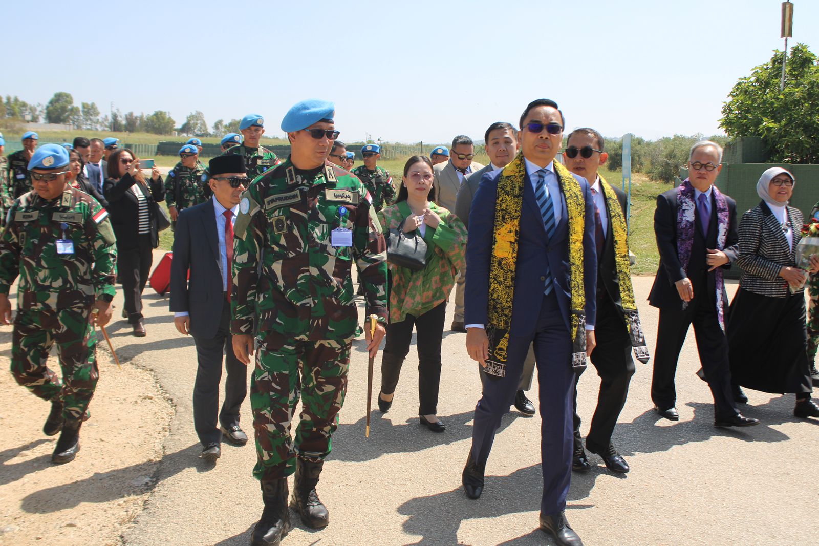 Wakil Ketua Badan Kerja Sama Antar Parlemen (BKSAP) DPR RI, Putu Rudana Supadmamengnjungi Kontingen Garuda Indobatt di Lebanon
