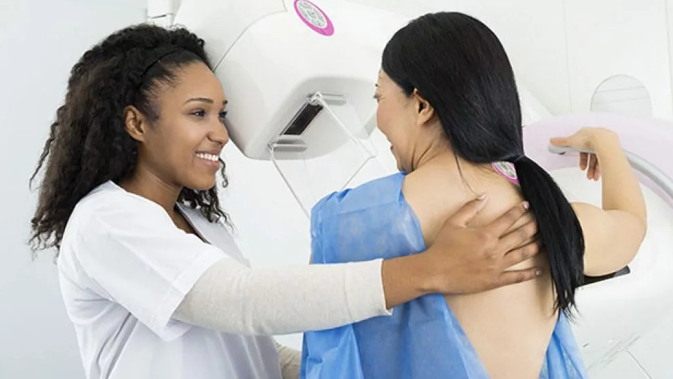 Ilustrasi mammogram.