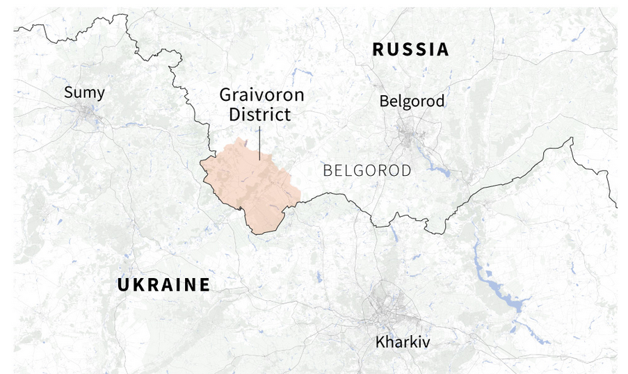 Lokasi terjadinya penyerangan kepada tentara Rusia.