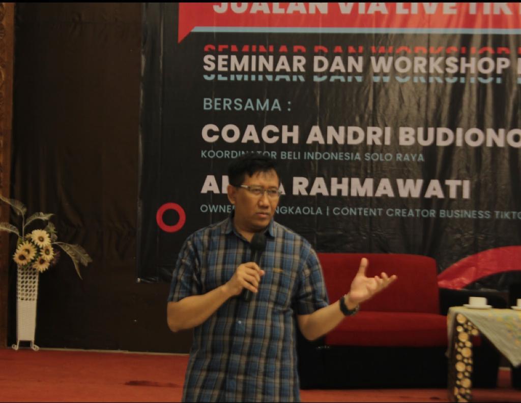 Koordinator Gerakan Beli Indonesia-Solo Raya, Andri Budiono.