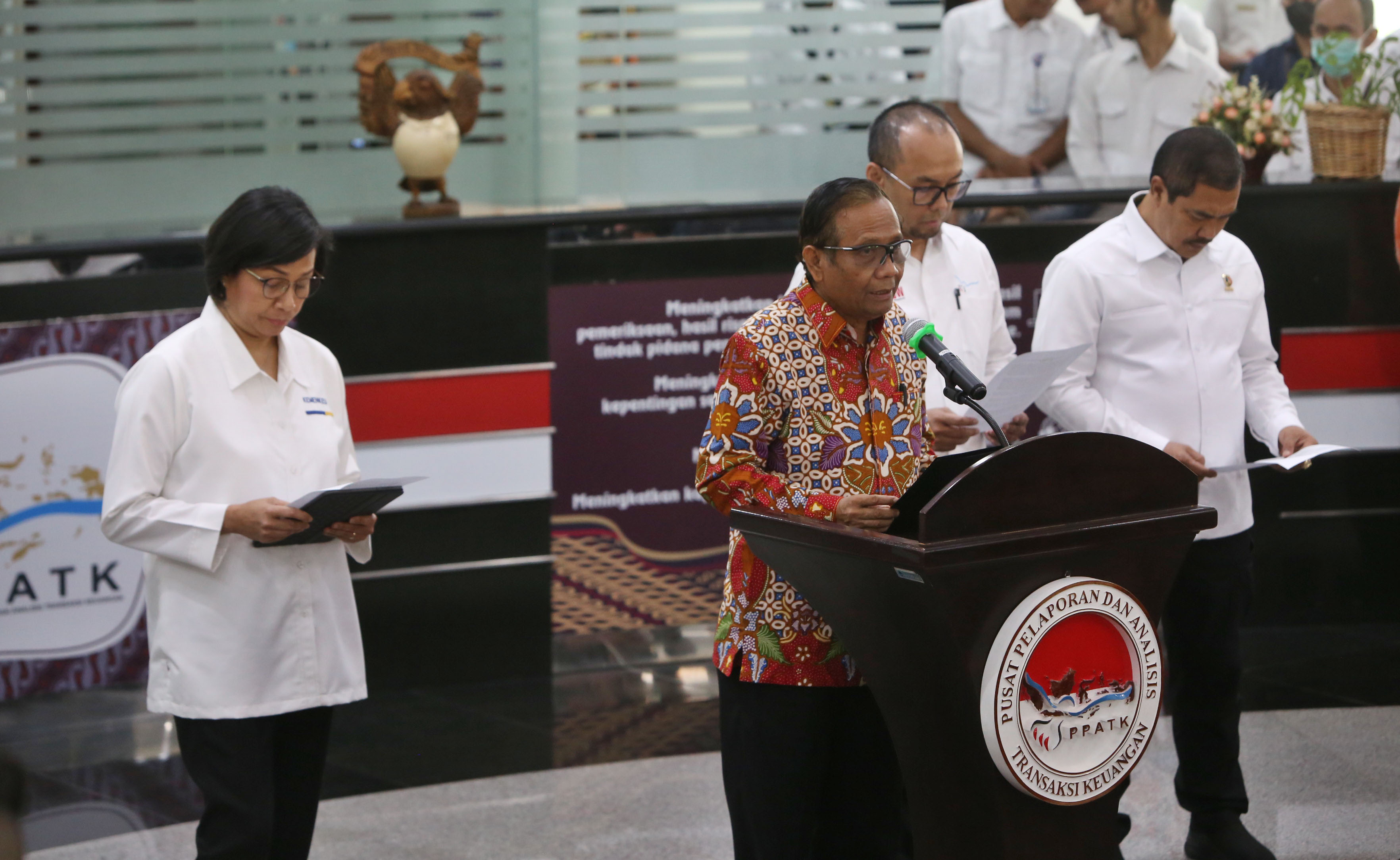 Menko Polhukam Mahfud MD menjelaskan mengenai Satgas TPPU