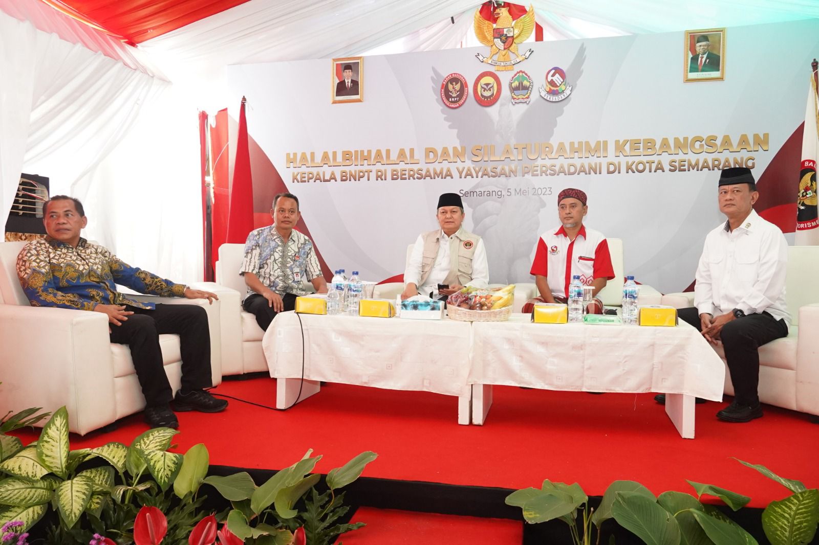 BNPT menggelar silaturahim kebangsaan dengan Yayasan Persadani yang beranggota sejumlah eks narapidana terorisme di Semarang, Jumat (5/5).