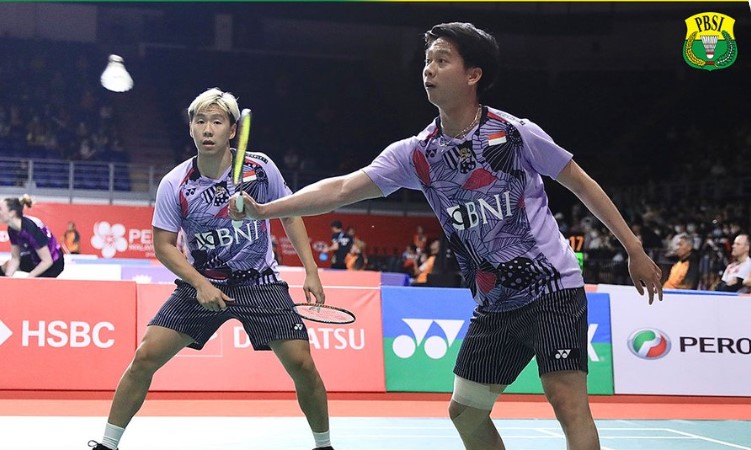 Ganda putra Indonesia Kevin Sanjaya Sukamuljo/Marcus Fernaldi Gideon