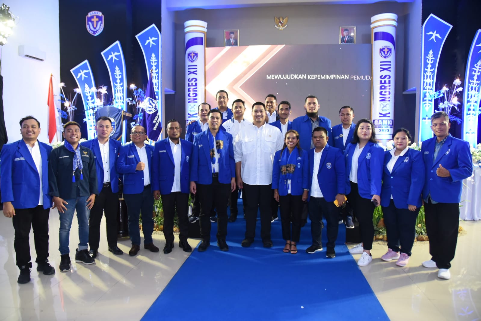 Kongres  XII Gerakan Angkatan Muda Kristen Indonesia (GAMKI) di Kota Ambon, Maluku. 