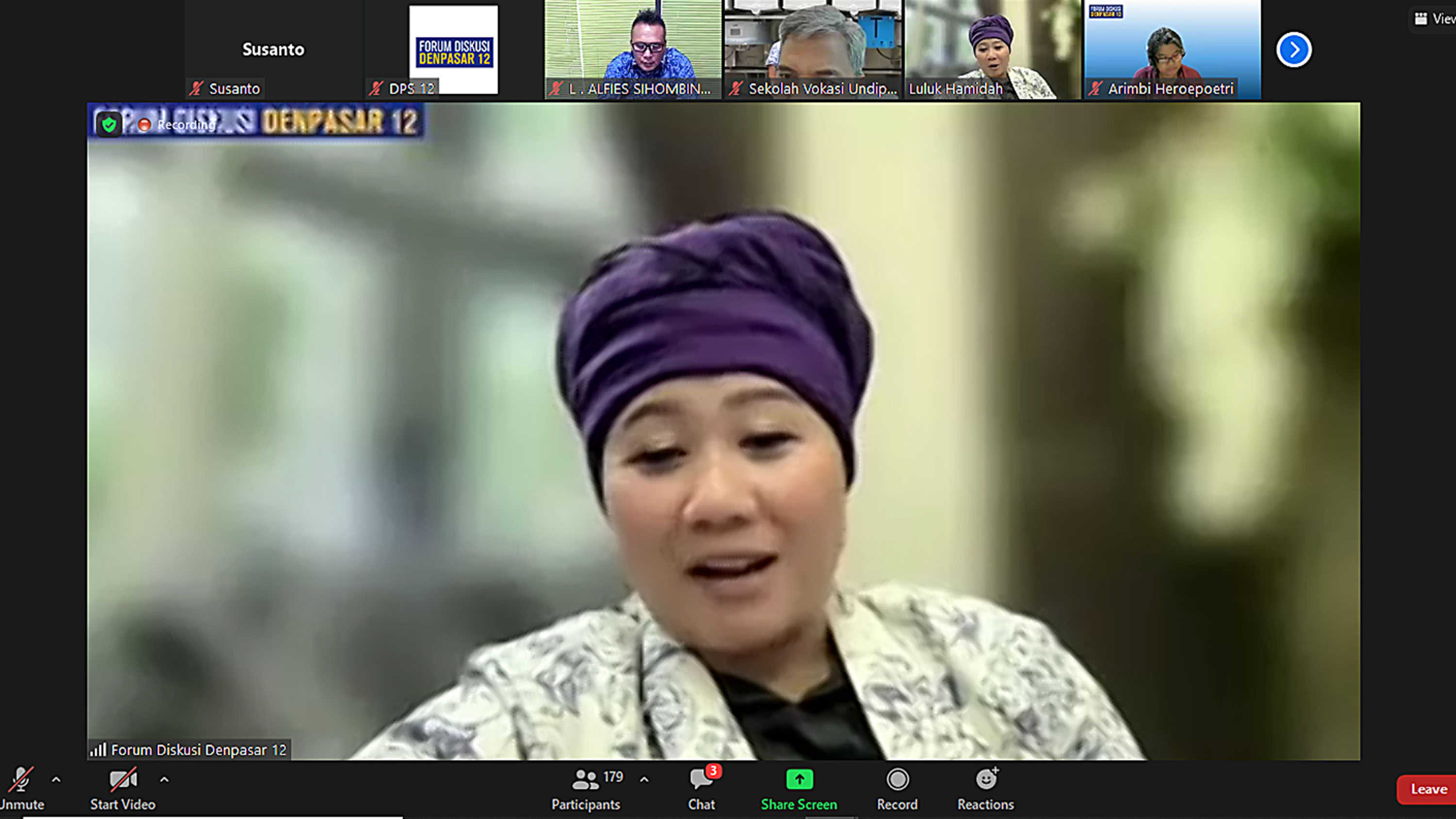 Anggota Komisi IV Luluk Nur Hamidah