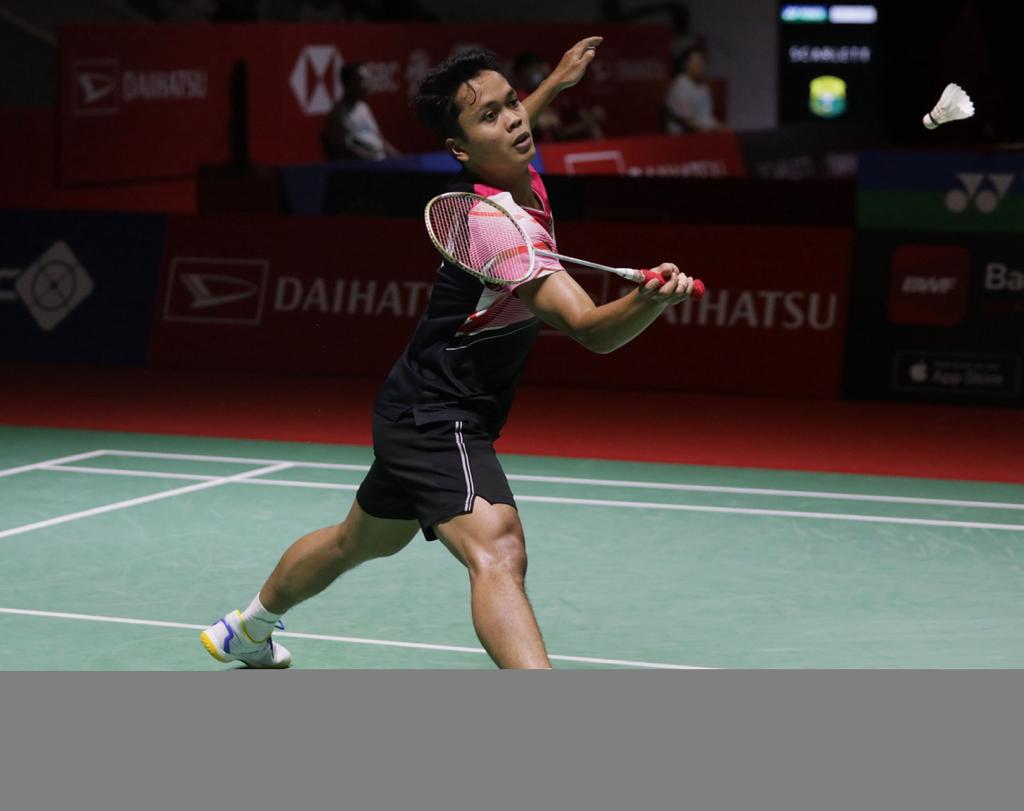 Tunggal putra Indonesia Anthony Sinisuka Ginting ikut menyumbang poin Indonesia di ajang Piala Sudirman 2023