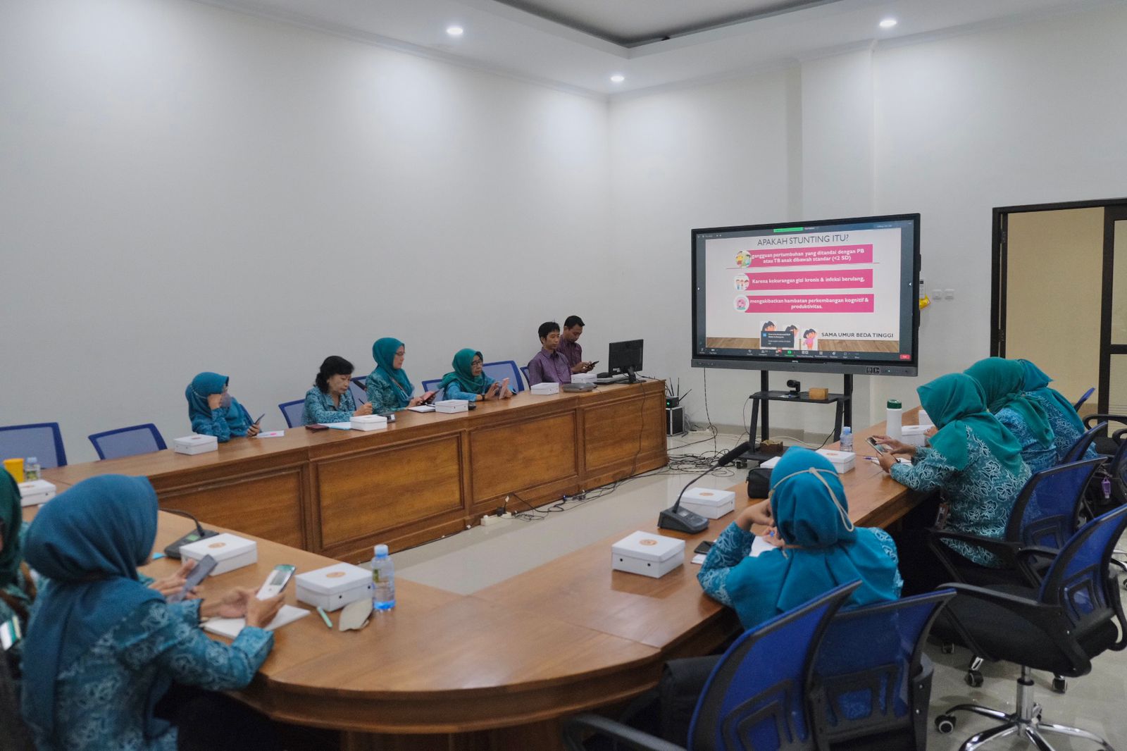 Sejumlah peserta mengikuti program pembekalan upaya penurunan angka tengkes di Klaten, Jawa Tengah. 