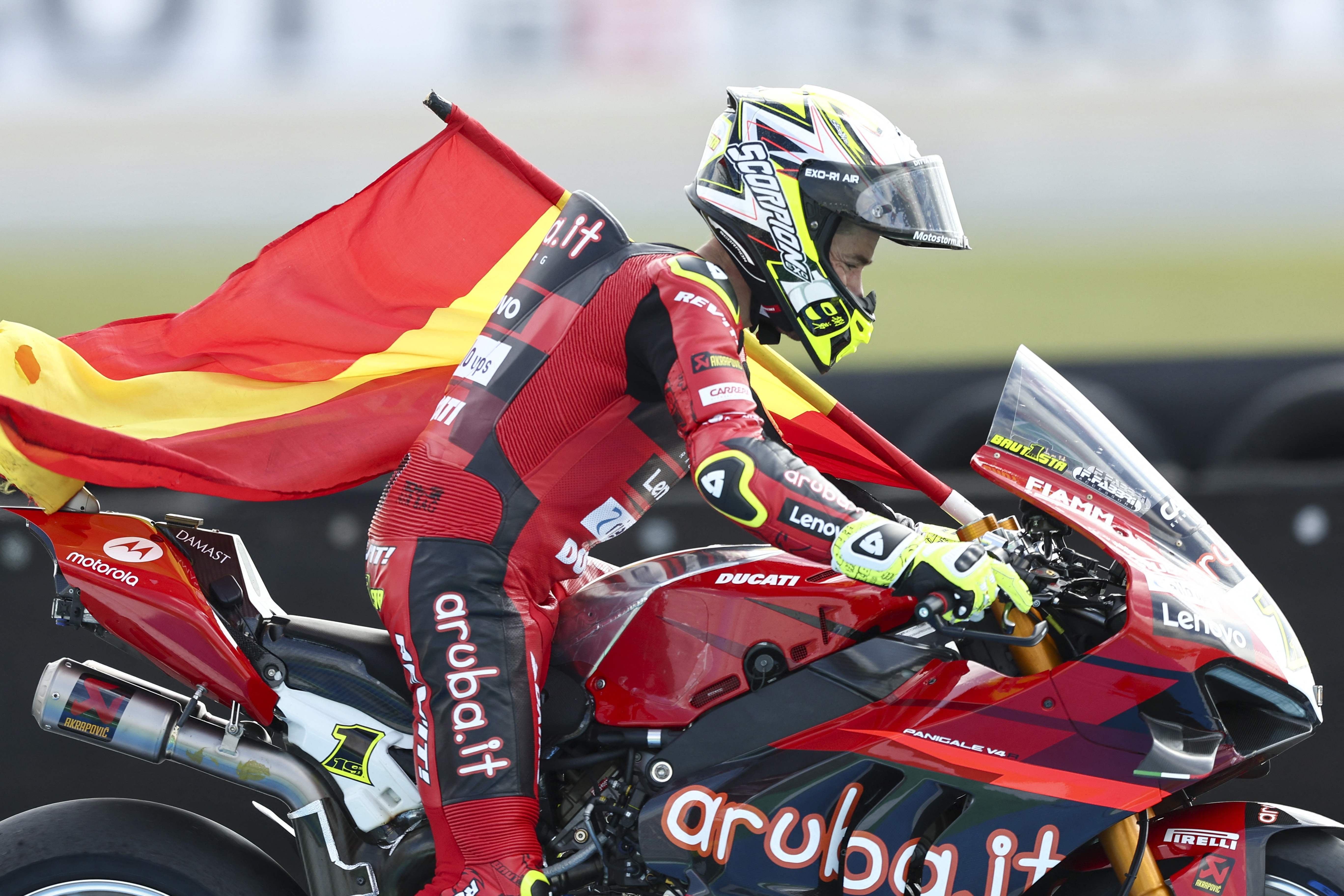 Pembalap Aruba.id Ducati Alvaro Bautista.