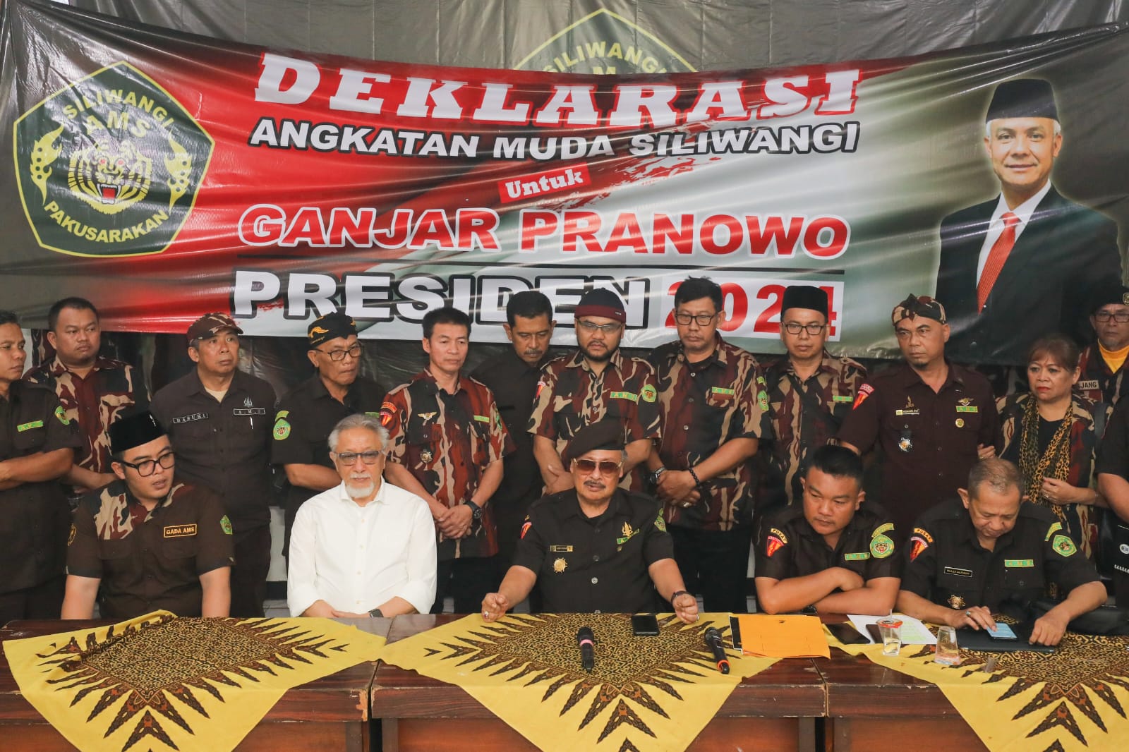 Ormas Angkatan Muda Siliwangi Deklarasikan Dukungan Untuk Ganjar Pranowo di Pilpres 2024