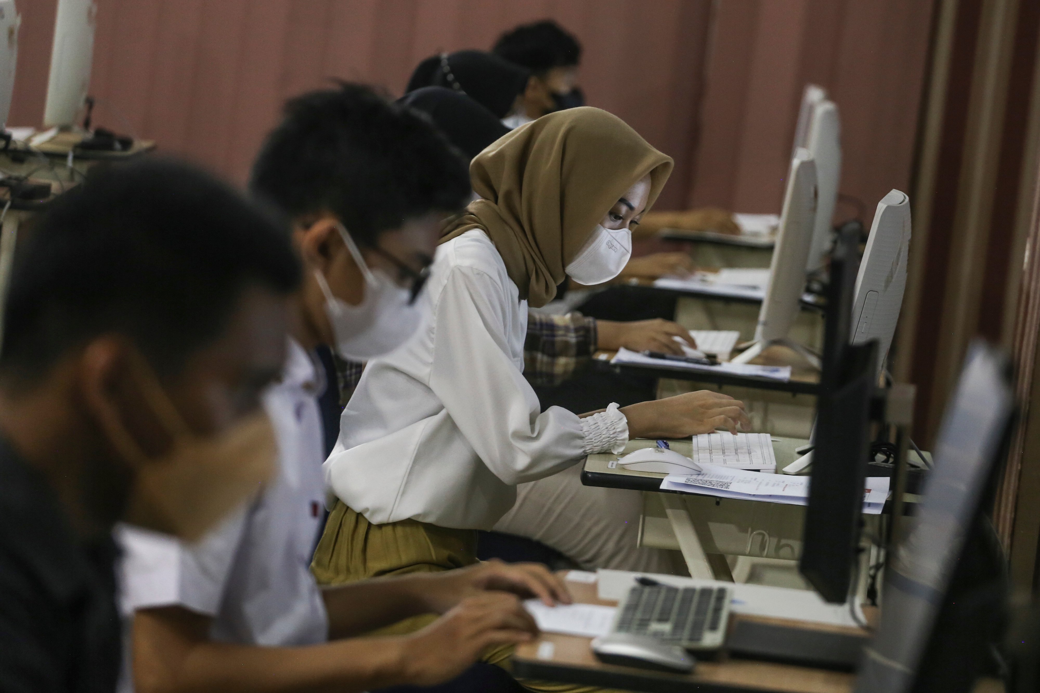 Pelaksanaan UTBK Tahun 2022.